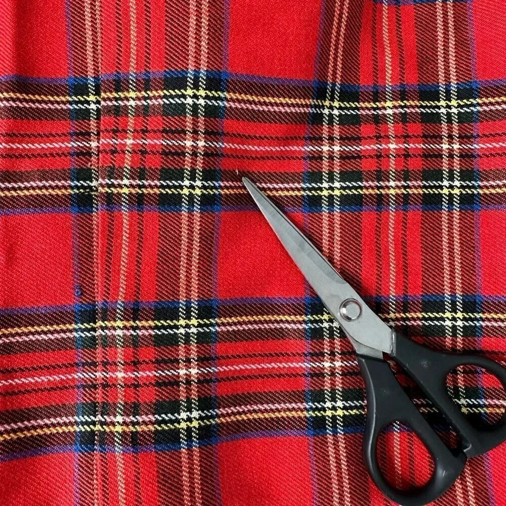 Vintage Tartan Plaid‎ Red Shorts Size 10